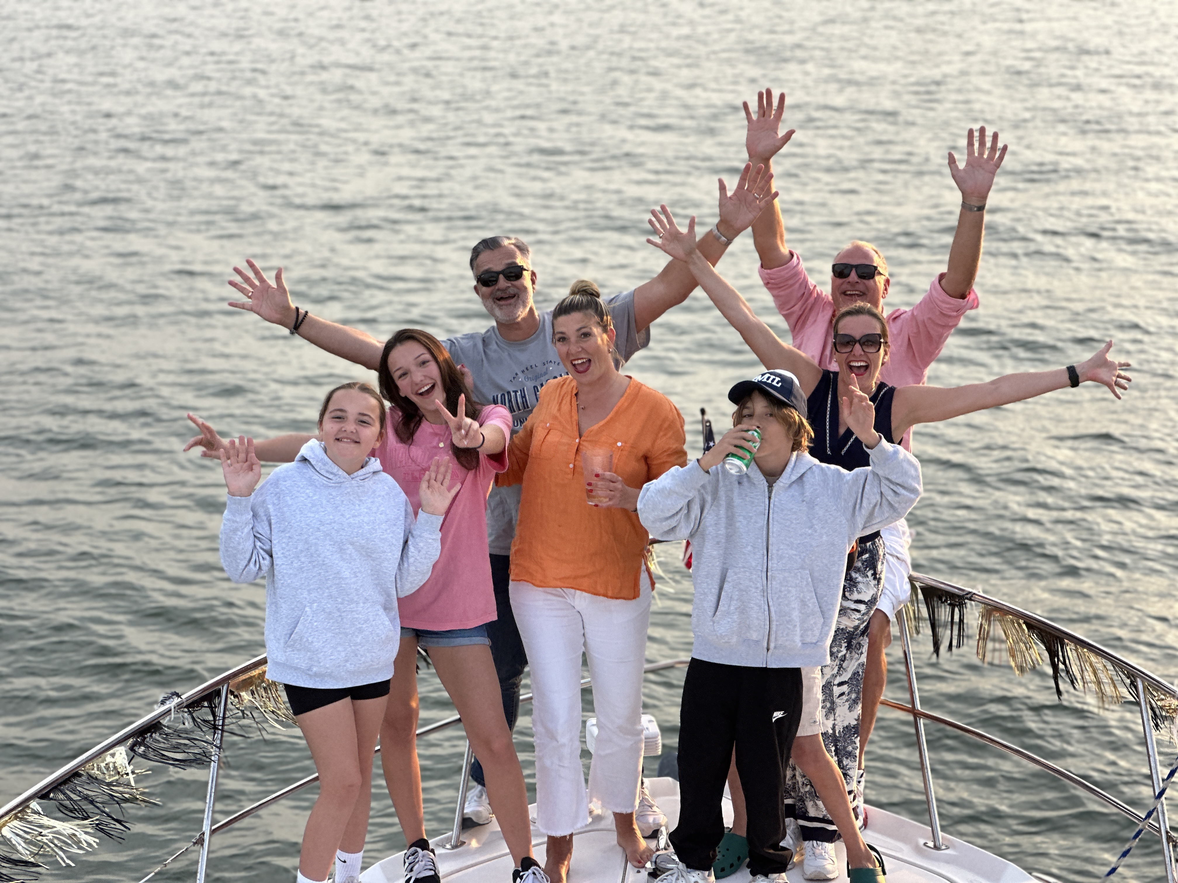 Rock Star Yachts Charter - yacht stern sunset